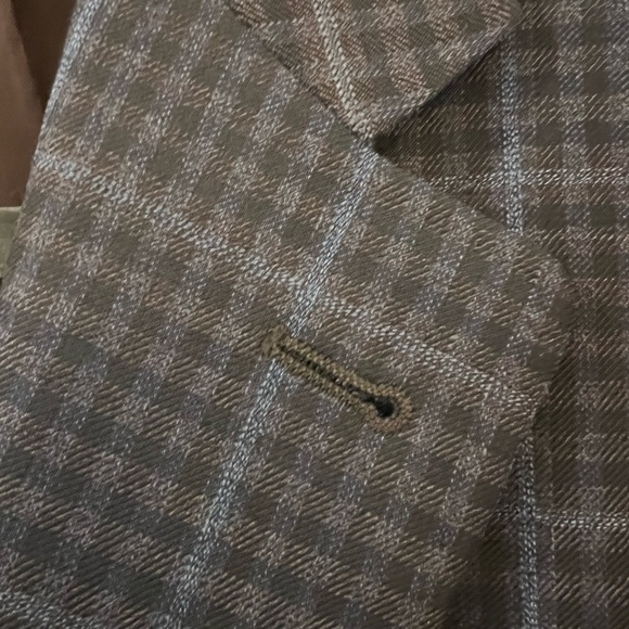 Canali sport coat, gray check, 44R, EUC - Picture 4 of 7